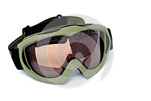 Snowboarding goggles isolated