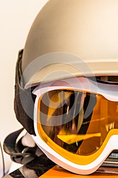 Snowboarding Helmet and Goggles