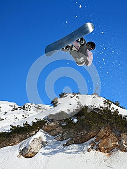 Snowboarding Snowboard Snowboarder at jump