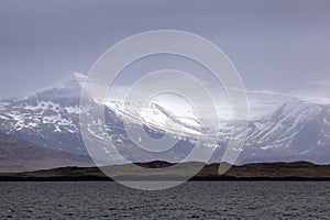 Snowcapped mountains