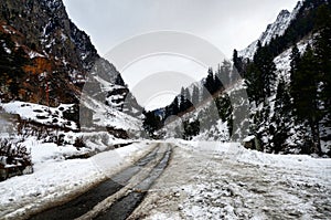 Snowclad Sonamarg In Winter photo
