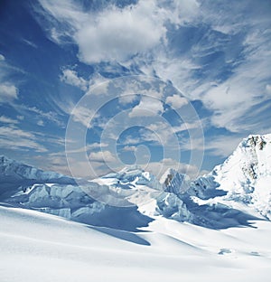 Snowcovered mountain