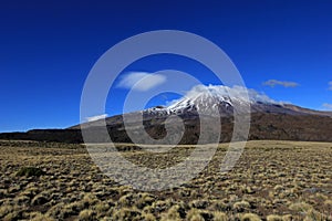 Snowcovered Volcano Tromen, Argentina