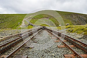 Snowdon Mountain Railway that brings passengers to Mount Snowdonia in Wales
