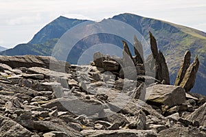 Snowdon peak viewed from Glyder Fawr mountain