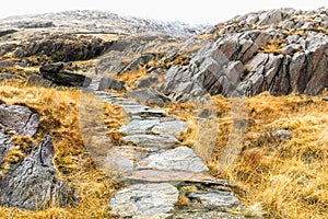 Snowdonia countryside in england