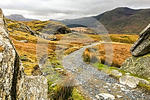 Snowdonia countryside in Wales, Great britain