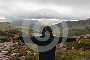 Snowdonia National Park in North Wales, UK