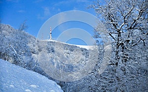 Snowed GSM Tower