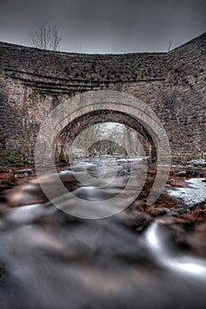 Snowey bridge in the Breacon Beacons