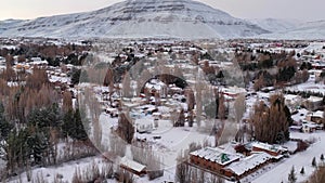 Snowfall At El Calafate In Santa Cruz Argentina.