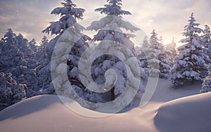 Snowfall Serenity A Beautiful Ultrawide Winter Wonderland