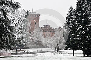 Snowfall in Turin