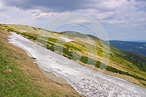 Snowfield in Giant Mountains photo