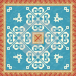 Snowflackes ornamental pattern