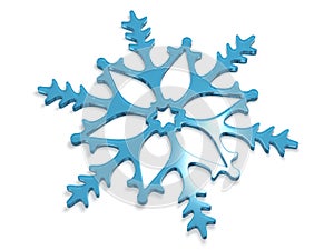 Snowflake 3d rendering