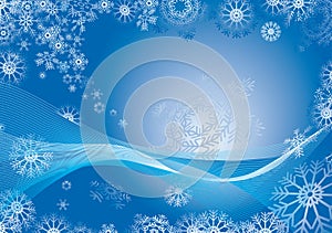 Snowflake abstract background