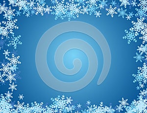 Snowflake Background - Blue