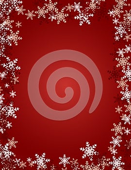 Snowflake Background - Red