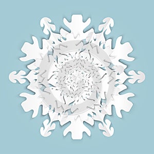 snowflake on ,blue.