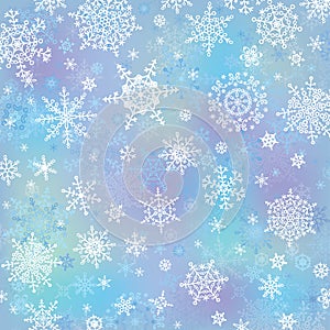 Snowflake on blur background.Winter vector