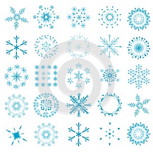Snowflake - christmas background