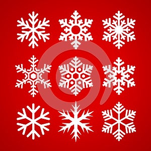 Snowflake Christmas icons