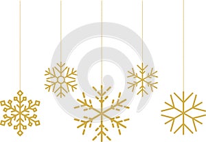 Snowflake christmas vector decoration and santa claus face icon, happy xmas christmas new year, vector image