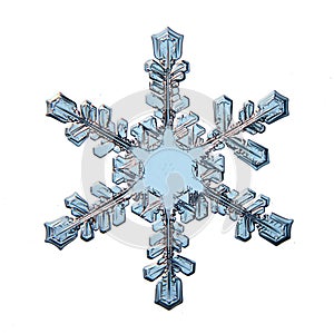 Snowflake crystal natural