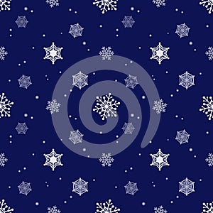 Snowflake dark blue background tint layer