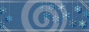 Snowflake hang banner