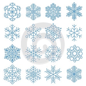 Snowflake icon collection