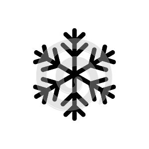 Snowflake icon flat vector template design trendy
