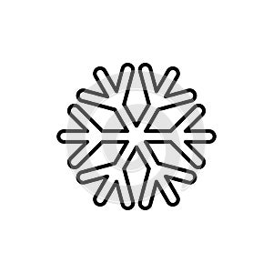 Snowflake icon flat vector template design trendy