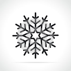 snowflake icon on white background