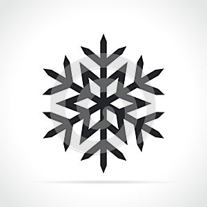 snowflake icon on white background