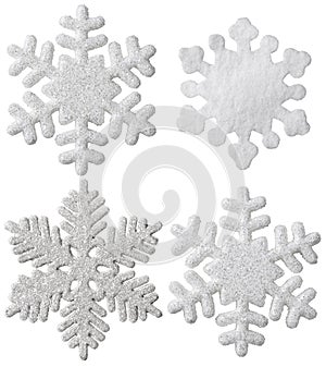 Snowflake Isolated Christmas Hanging Decoration White Snow Flake