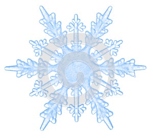 Snowflake isolated on a white background