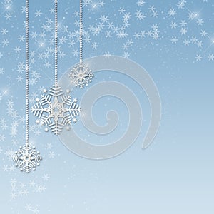 Snowflake Ornaments Blue