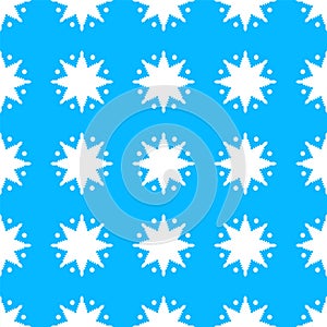 Snowflake outline pattern. Vector clean design background.