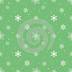 Snowflake pastel green background tint layer