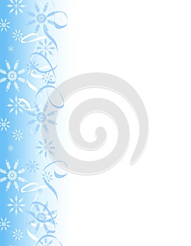 Snowflake Ribbons Border