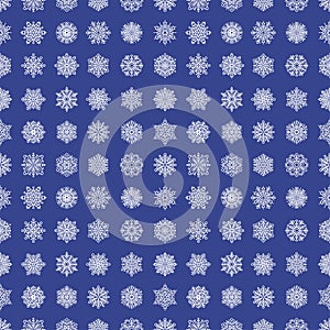 Snowflake season nature winter snow symbol frozen ice xmas element and christmas frost seamless pattern background