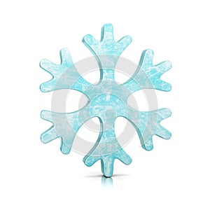 Snowflake Symbol on White