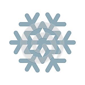 Snowflake vector line icon. Frozen, snow frost and fridge snowflake