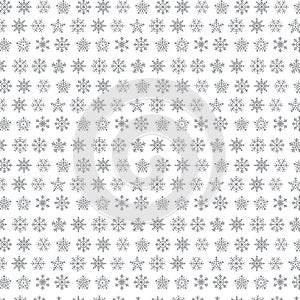 Snowflake vector seamless web pattern