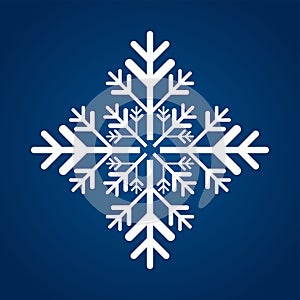 Snowflake vectors and illustration object, soft snowflake symbol, icon, logo for design Christmas vector, illustration element