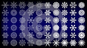 60 Snowflake Vectors for you design