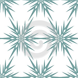 Snowflake on white background seamless pattern for textile and scrapbook design