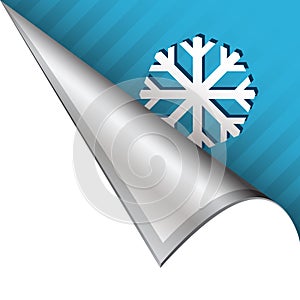 SNowflake or winter corner tab